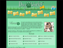 Tablet Screenshot of dogworkstraining.com